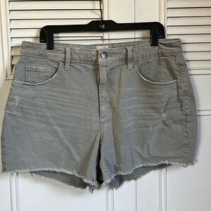 4 for $20 Universal Thread Vintage Midi Denim Shorts Lt Olive Green Sz 14W